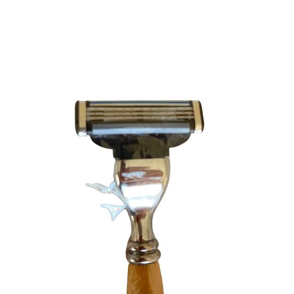 Shaving Kit with Marble Stand Shave Cream Brush Razor Holder - Picture 3 of 8